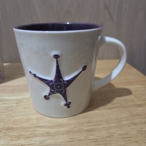 Starbucks White and Purple Holiday Coffee Mug